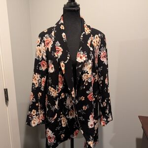 Floral Black Women's Blazer